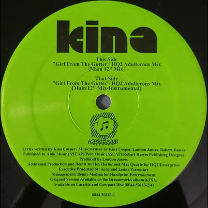 Kina - Girl From The Gutter (HQ2 Remixes)