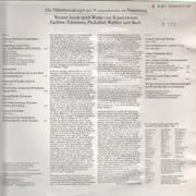 LP - Kindermann, Zachow,.. - Werner Jacob Spielt Werke von Kindermann, Zachow,..