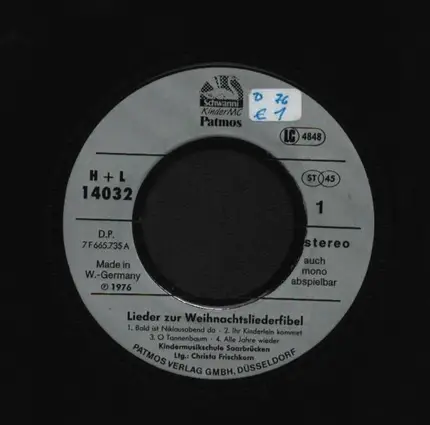 Kindermusikstudio Saarbrücken - Lieder Zur Weihnachtsliederfibel