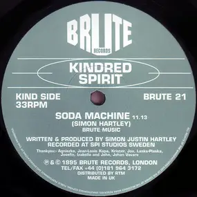 kindred spirit - Soda Machine / Warp 9 (green/blue label)