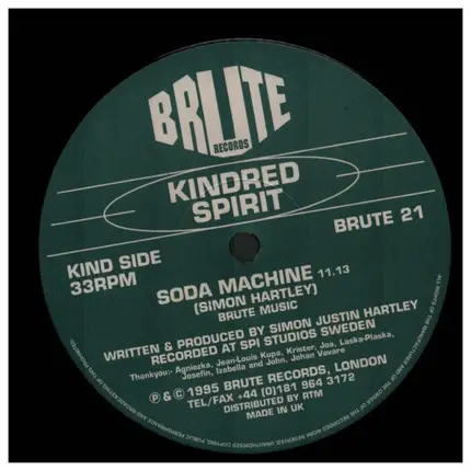 Kindred Spirit - Soda Machine / Warp 9