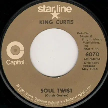 King Curtis - Soul Serenade / Soul Twist