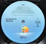 LP - King Sunny Ade & His African Beats - Aura = オーラ - +Obi insert