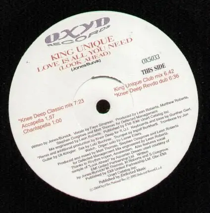 King Unique - Love Is All You Need (Look Ahead)