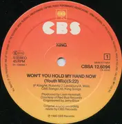 12inch Vinyl Single - King - Won't You Hold My Hand Now (Youth Mix)