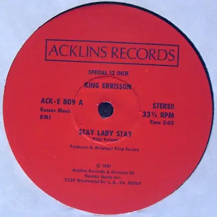 King Errisson - Stay Lady Stay