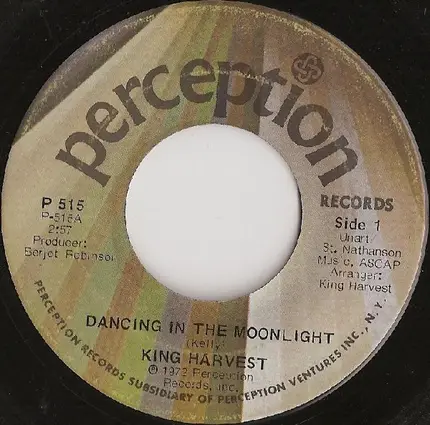 King Harvest - Dancing In The Moonlight / Marty And The Captain