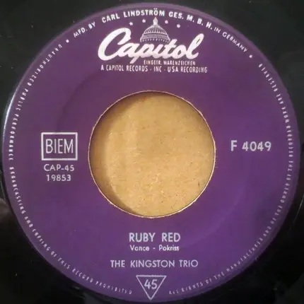Kingston Trio - Tom Dooley/Ruby Red