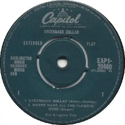 Kingston Trio - Greenback Dollar