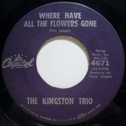 Kingston Trio - Where Have All The Flowers Gone