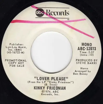 Kinky Friedman - Lover Please