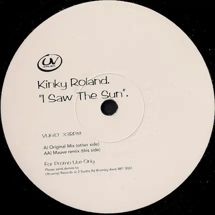 Kinky Roland - I Saw The Sun
