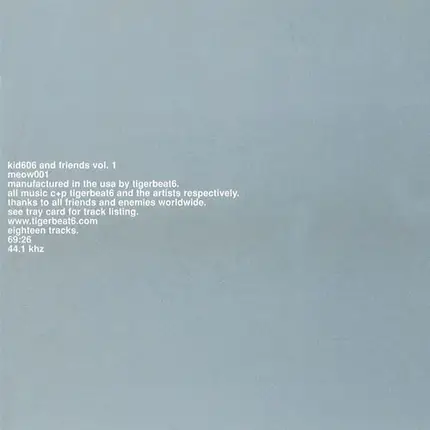 Kid606 And Friends - Kid606 And Friends Vol. 1
