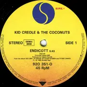 12inch Vinyl Single - Kid Creole And The Coconuts - Endicott (Special Dance Remix)