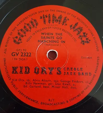 Kid Ory And His Creole Jazz Band - Muskrat  Ramble