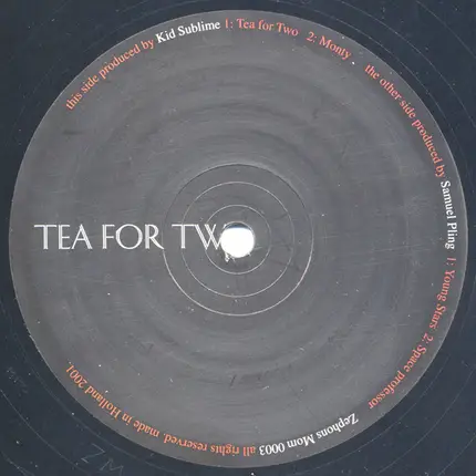Kid Sublime / Samuel Pling - Tea For Two
