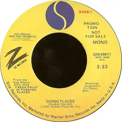 Kid Creole And The Coconuts - GOING PLACES
