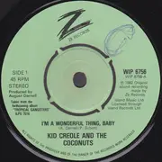 7inch Vinyl Single - Kid Creole And The Coconuts - I'm A Wonderful Thing, Baby - Green labels