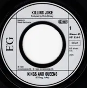 7inch Vinyl Single - Killing Joke - Kings And Queens