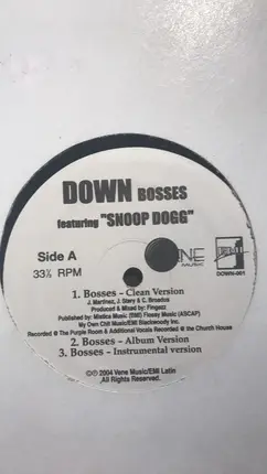 Kilo ,& Down ,Featuring Snoop Dogg - Bosses / Jefes