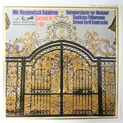 Mily A. Balakirev/ Moscow Philharmonic Orchestra, K. KOndraschin - Sinfonie Nr. 1 C-dur