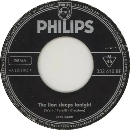 Kit Fleming , Joey Grant - Happy Birthday, Sweet Sixteen / The Lion Sleeps Tonight