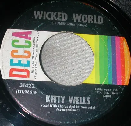 Kitty Wells - We Missed You / Wicked World