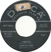 7inch Vinyl Single - Kitty Wells - A Change Of Heart - Original US EP