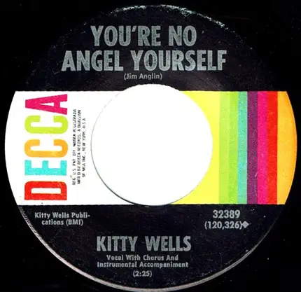 Kitty Wells - Happiness Hill / You're No Angel Yourself