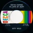 7inch Vinyl Single - Kitty Wells - They're Stepping All Over My Heart / Your Old Love Letters