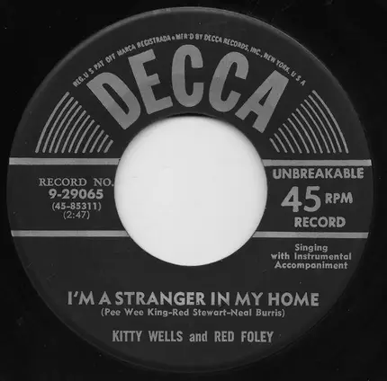 Kitty Wells And Red Foley - I'm A Stranger In My Home / One By One