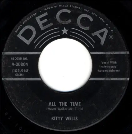 Kitty Wells - Mommy For A Day / All The Time