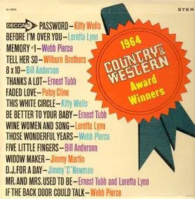 Kitty Wells - 1964 Country And Western Award Winners