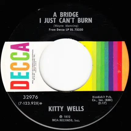 Kitty Wells - Love Is The Answer / A Bridge I Just Can't Burn
