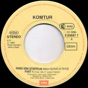 7inch Vinyl Single - Komtur - Hans Von Stoffeln (Mein Schloss Ist Fertig)