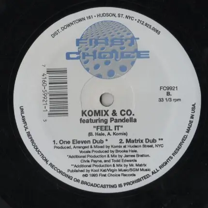 Komix & Co Featuring Pandella - Feel It