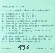 CD - Kommissar Hjuler - ... Hat Starke Separationsängste