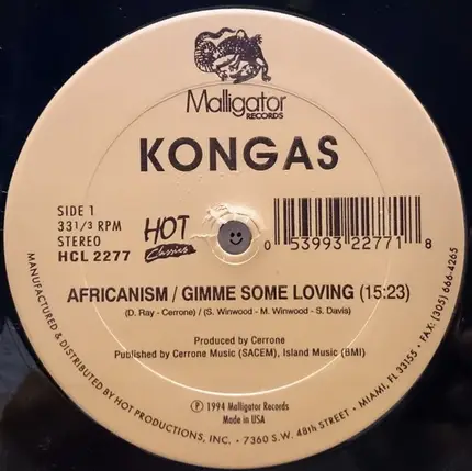 Kongas / Don Ray - Africanism / Gimme Some Loving / Garden Of Love
