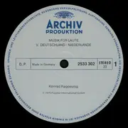 LP - Ochsenkuhn / Adriaenssen / Howett / Sweelinck a.o. - Musik Für Laute, V. Deutschland-Niederlande - Gatefold