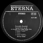 LP - Kreutzer / Berwald - Das Berliner Oktett Spielt Werke Von Conradin Kreutzer Und Franz Berwald