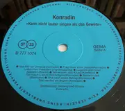 LP - Konradin - Kann Nicht Lauter Singen Als Das Gewehr