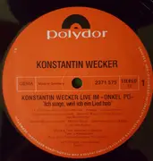 LP - Konstantin Wecker - Live im Onkel Pö