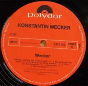 LP - Konstantin Wecker - Wecker