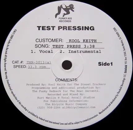 kool keith - test press