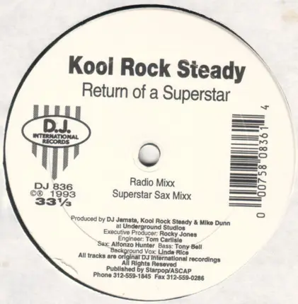 Kool Rock Steady - Return Of A Superstar