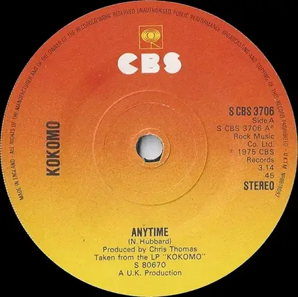 Kokomo - Anytime