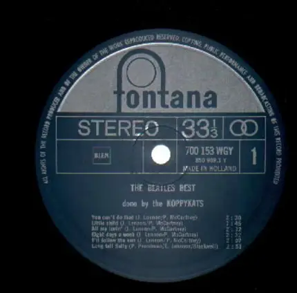 Koppykats - The Beatles Best