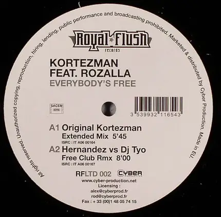 Kortezman Feat. Rozalla - Everybody's Free