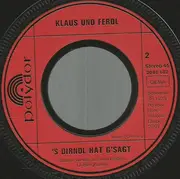 7inch Vinyl Single - Klaus Und Ferdl - Auf Der Schwäb'schen Eisenbahn