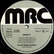 LP - Klaus Weiss Quintet - Density